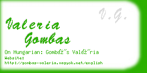 valeria gombas business card